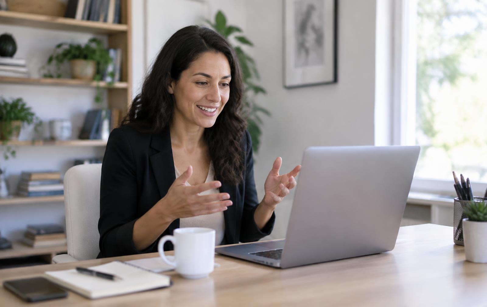 Bureau à domicile aménagé pour le télétravail